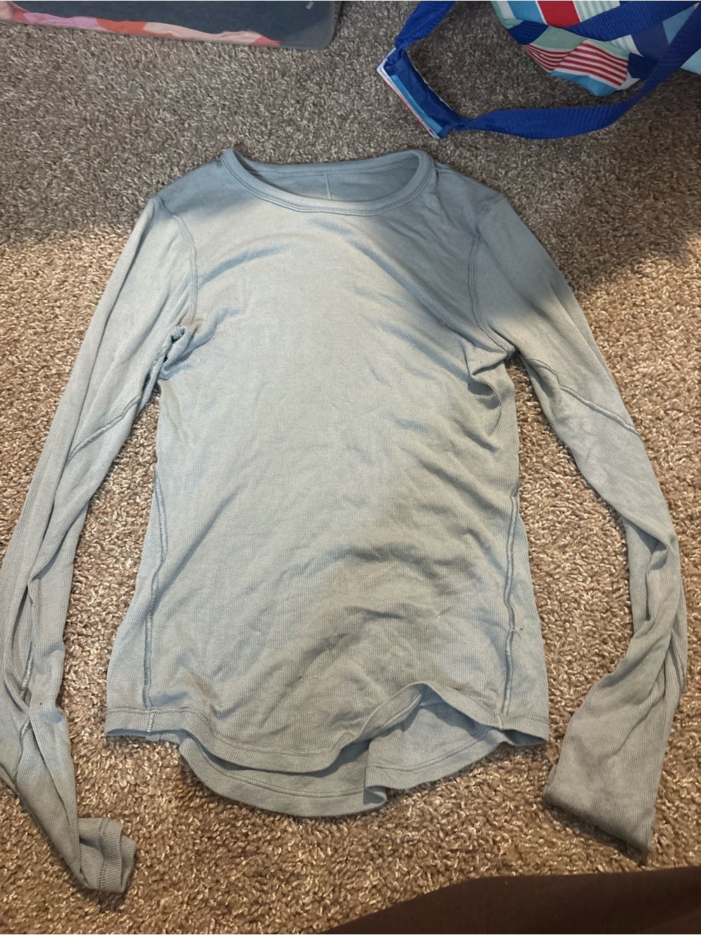 Amazon Light Blue Long Sleeve Tee